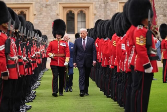 El Rey Carlos recibe a Donald Trump con gran ceremonia en el Castillo de Windsor